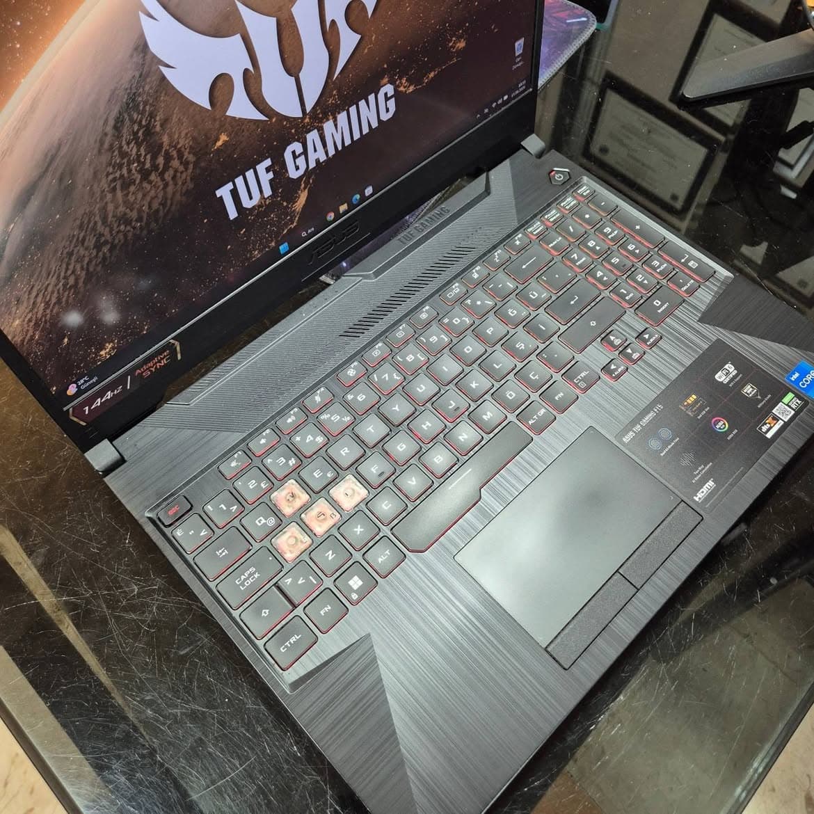Asus TUF Gaming F15 FX506HC-HN409 i5-11400H 8 GB 512 GB SSD RTX3050 15.6" Full HD Gaming Laptop 2. EL küçük görsel 3