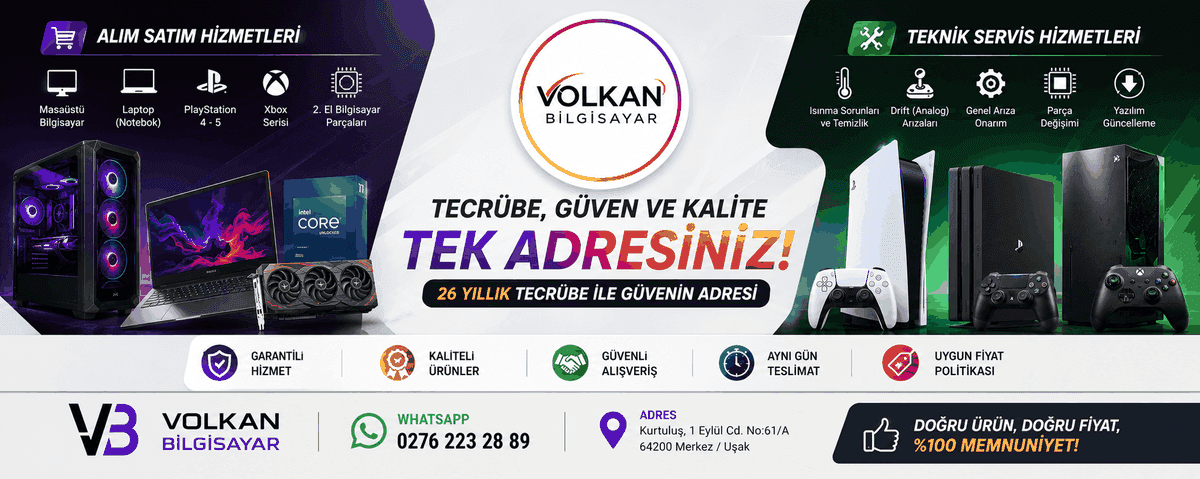 Uşak'ın En İyi Bilgisayarcısı: Volkan Bilgisayar ile Güvenilir Çözümler!