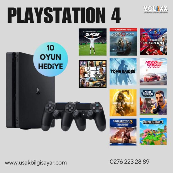 Playstation 4 2 Kol 10 Oyun Hediye !